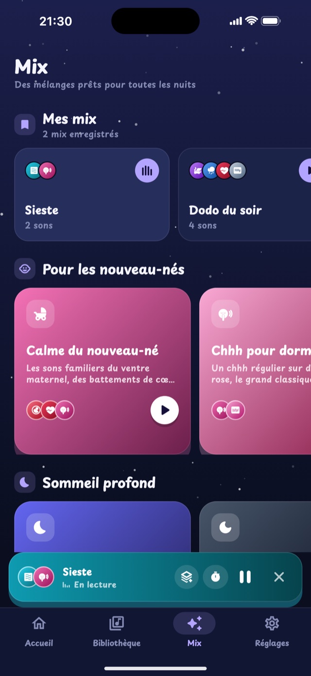 Mix prêts à l’emploi de Lullaby